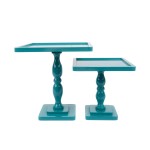 Suporte Laca Turquesa Quadrado  M